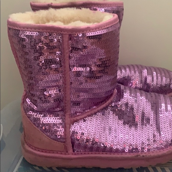 Pink sequin UGGS - Picture 1 of 2